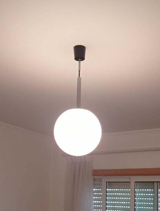 Candeeiros Globo Branco (2 iguais)