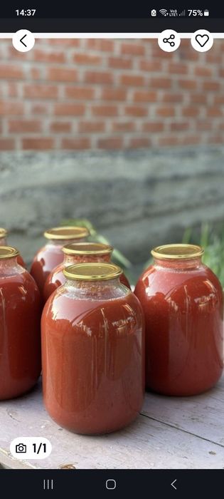 Сок томатный без косточек