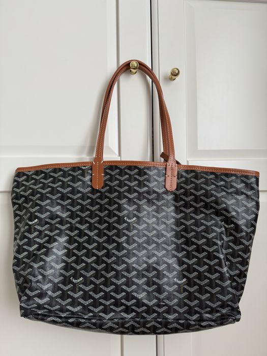 Torebka shopper bag Goyard logowana logo torba brązowa duża