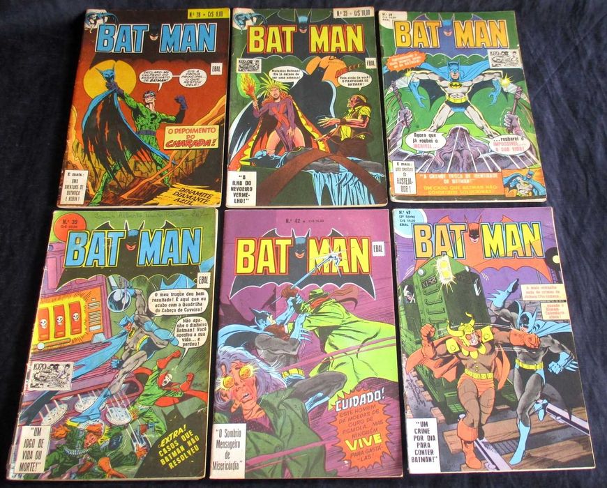 Livros BD Batman EBAL Formatinho 1978