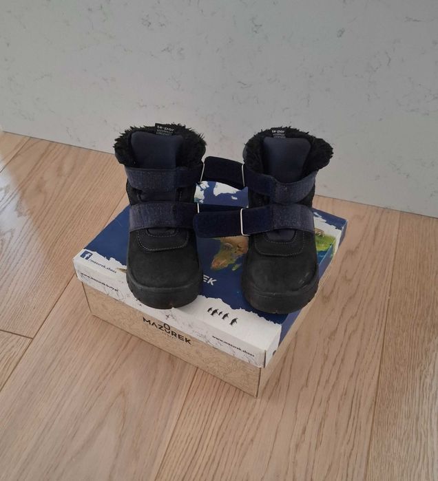 Mazurek skórzane trzewiki zimowe buty r. 27