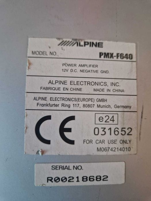 amplificador de som alpine 640w carro