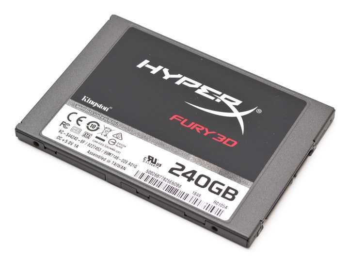 SSD накопичувач 240 ГБ Kingston HyperX Fury 3D (2.5", TLC, SATAIII)