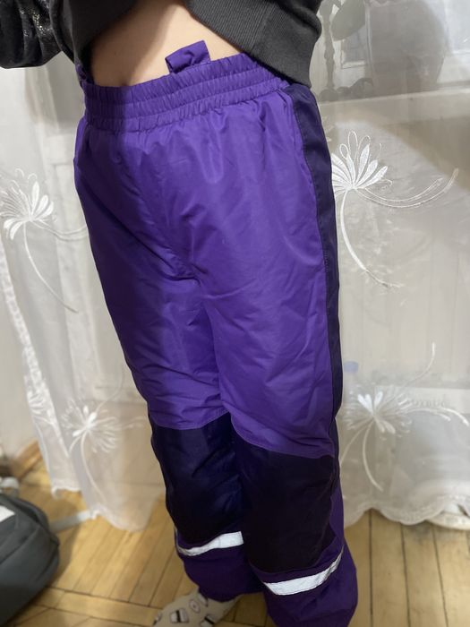 Лижні теплі штани для дівчинки 140-146