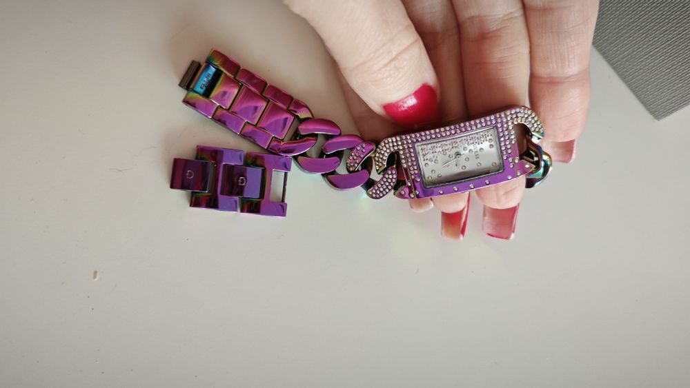 Zegarek damski Guess Lady Pink bransoleta kolorowy