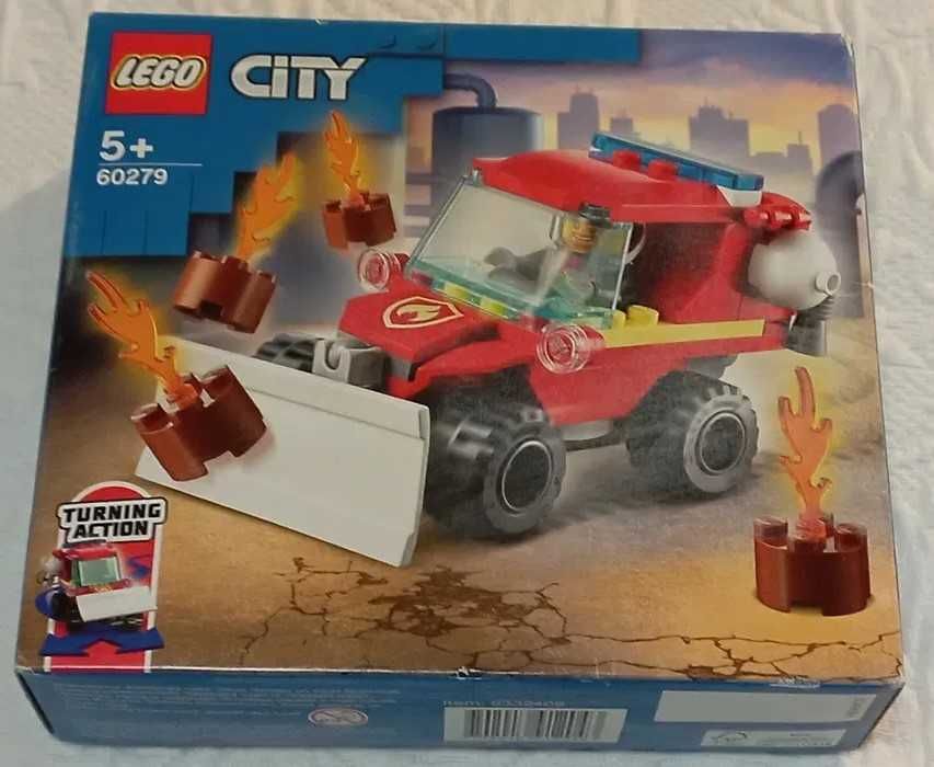 lego city 60279 fire hazard truck selado