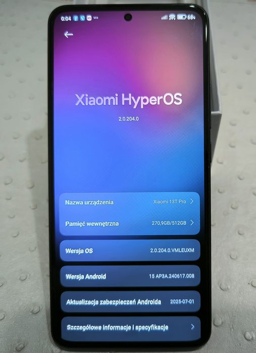 Xioami 13 T PRO 12 GB RAM 512 GB ROM Black