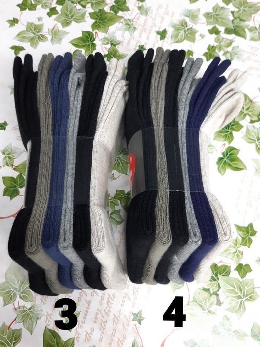 12 pares de meias em algodão bom