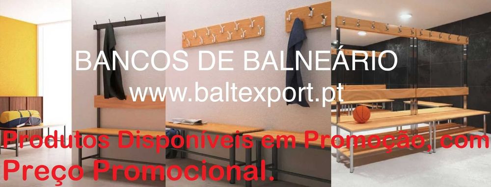 Banco Corrido Balneário 1500x400x450mm Ref. 620 Ginásio Escolas NOVO