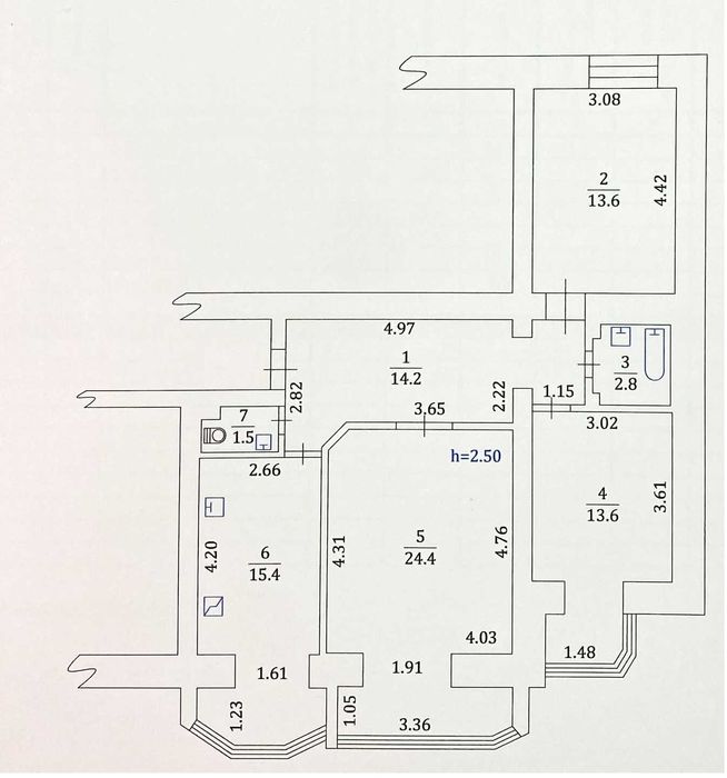3-кімнатна квартира за адресою (площа 85,5 м²) - Atlanta.ua - фото 8