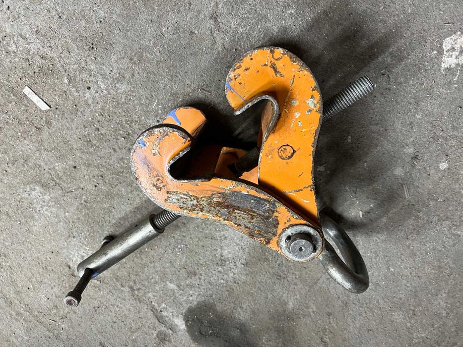 Uchwyt klamrowy do dwuteowników belek zacisk dźwigara chwytak