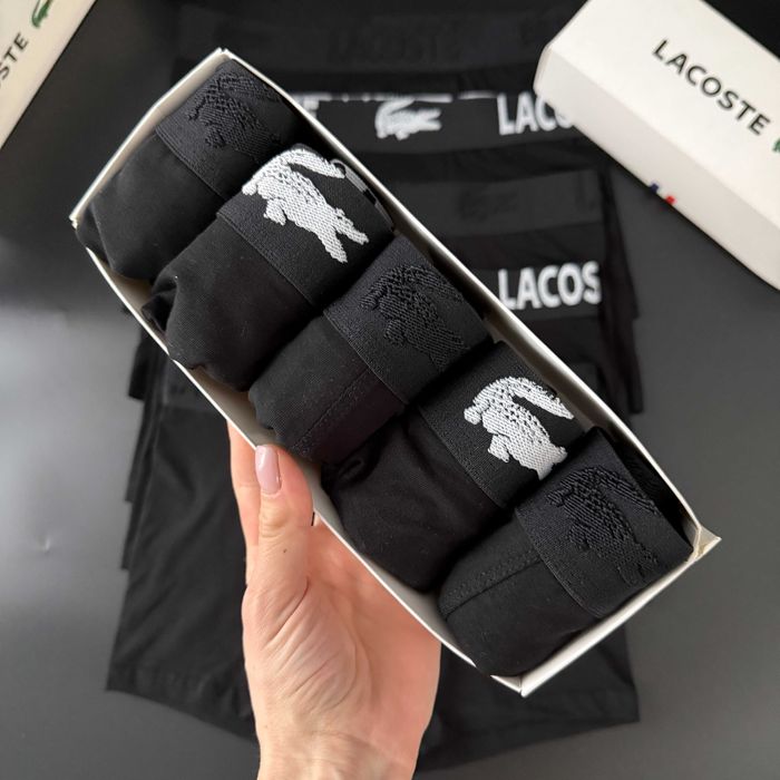 Чоловічі труси Лакоста мужское белье трусы 5шт 599грн