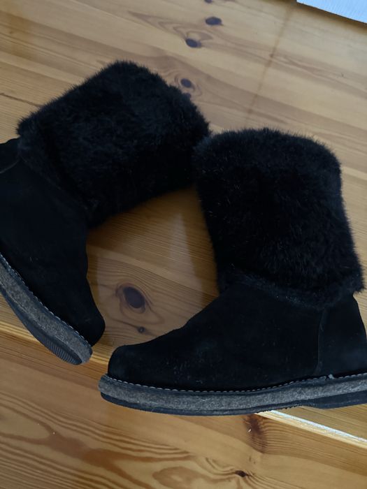 Czarne sniegowce roz 39 ( dl wkladki 25 cm)