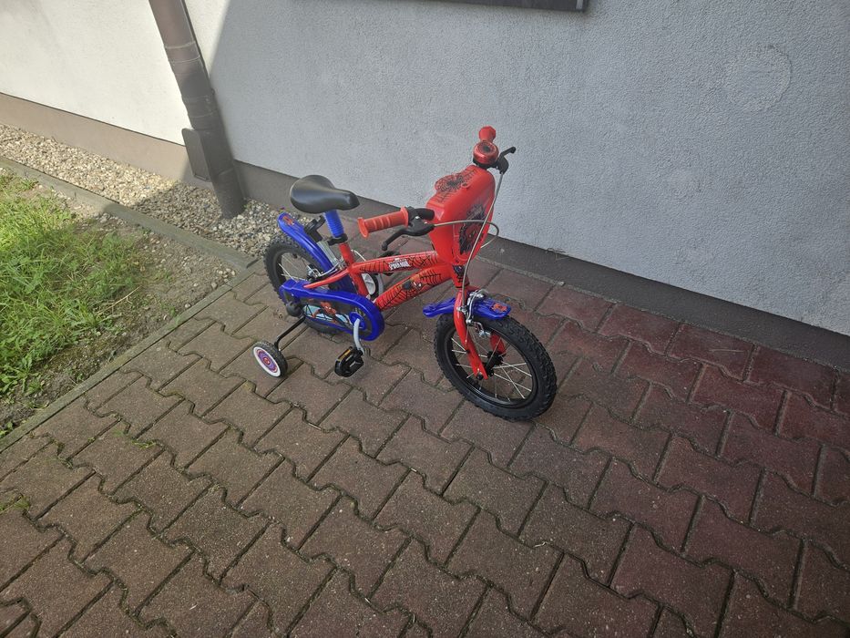 Rower dziecięcy MARVEL Spider-Man 14 cali 9" Czerwony Wzrost: 95-110 cm Wiek: 4-6 lat