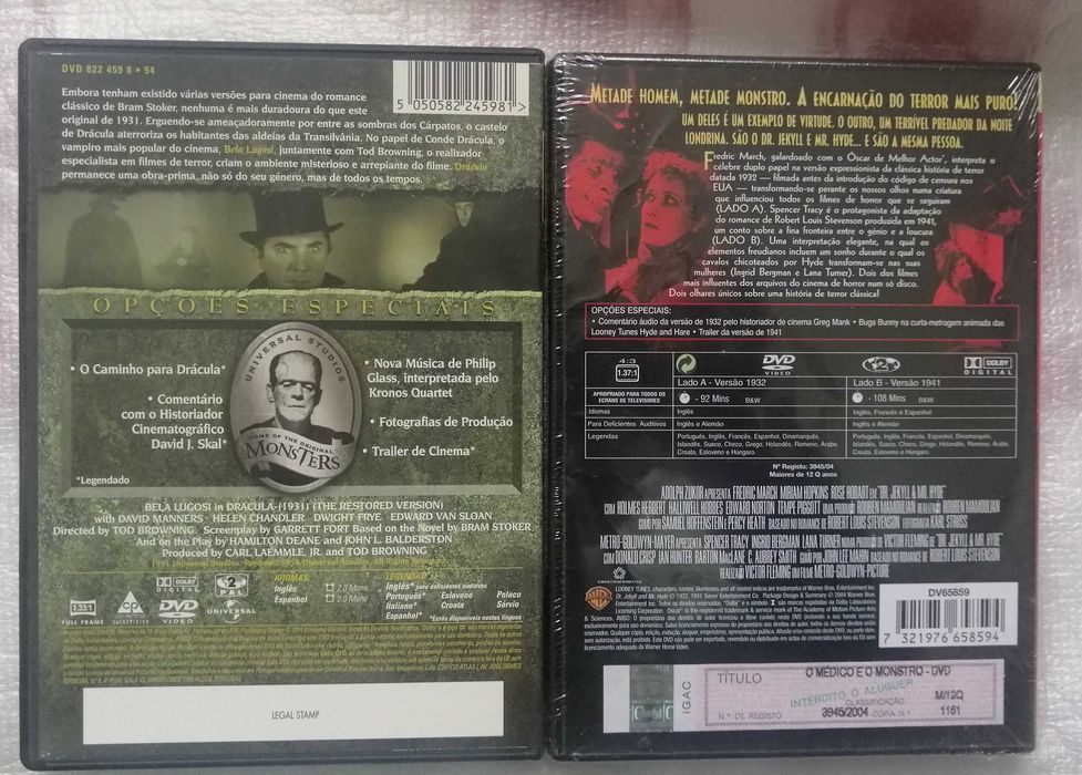 Dracula Bela Lugosi   Dr Jekyll Mr Hyde 1932 e 1941