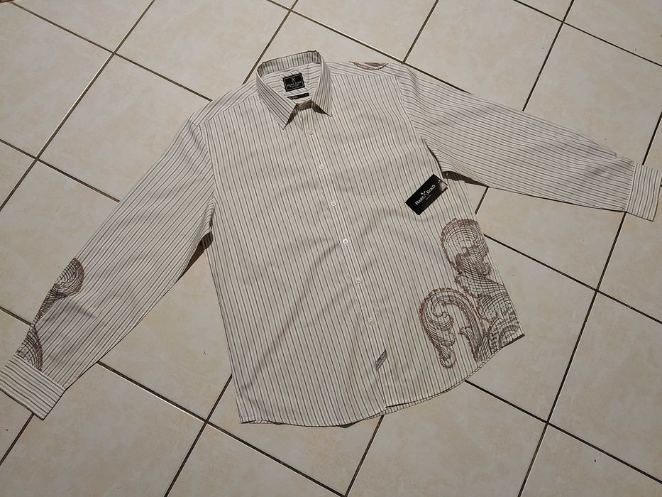 MARC ECKO USA - NOWA! z LOGO i Metkami Koszula Męska rozmiar XL