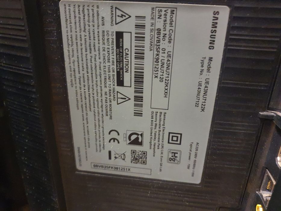 Telewizor samsung ue43nu7122k