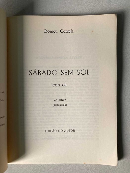 Sábado Sem Sol, de Romeu Correia