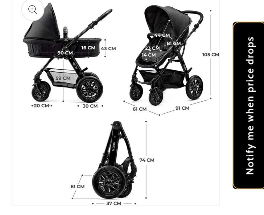 Carrinho de bebê kinderkraft