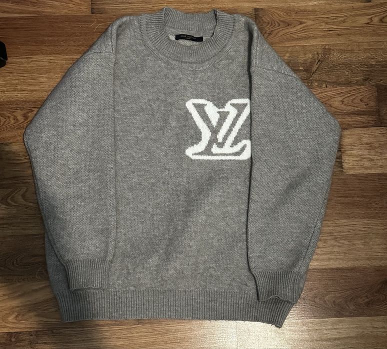 Sweter LV Louis Vuitton szary