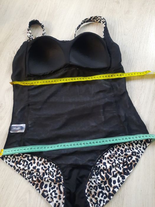 Утягивающий леопардовый сплошной слитный сдельный купальник 50-52 xxl