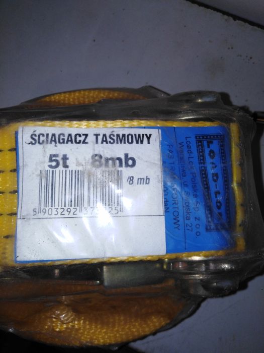 Pas transportowy z napinaczem