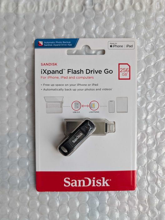 нова з США USB/Lightning флешка 256GB SanDisk iXpand Go