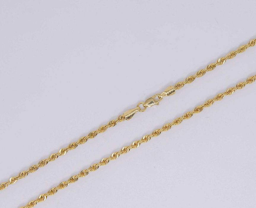 Złoty łańcuszek damski 585 2,87 gram 45cm Kordel Nowy WYSYŁKA GRATIS
