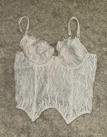 Biały gorset made in Italy 36