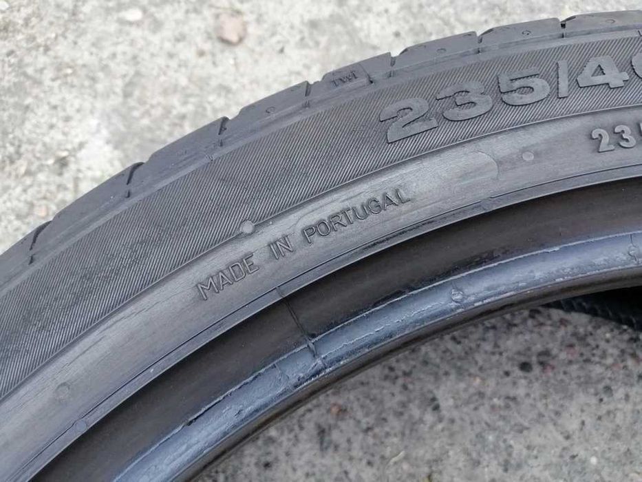235/40 R19 96W Continental ContiSportContact3 літо 2штуки шини б/у