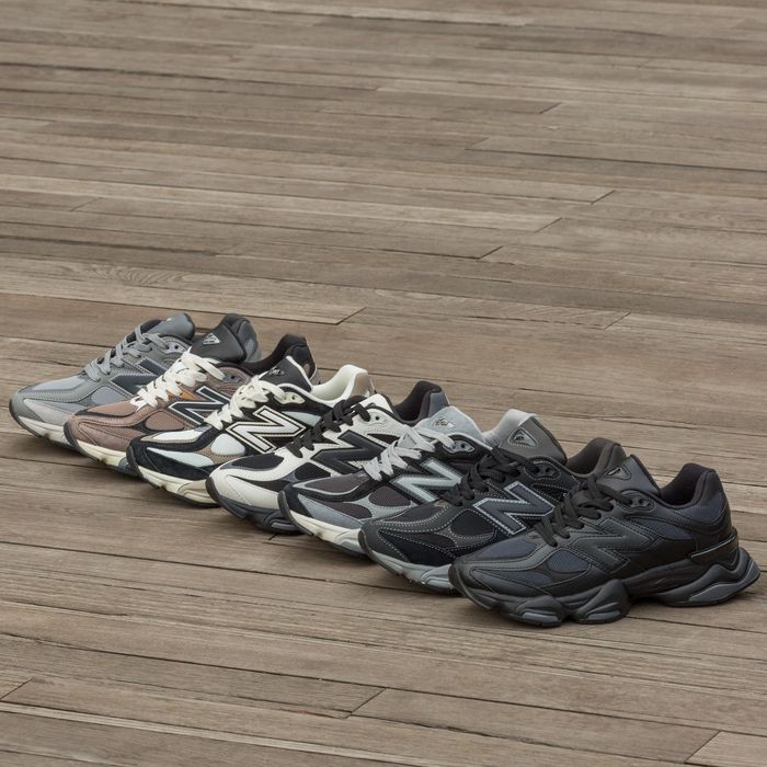 Кросівки New Balance 9060 Triple Black Leather premium | Кроссовки чоловічі жіночі