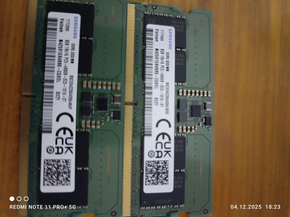 Пам'ять для ноутбука, Samsung DDR5 4800MHz 2x8Gb