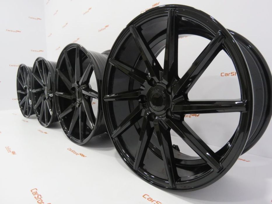 Jantes Look Vossen CVT 18 x 8 et 40 5x112 Preto Brilhante
