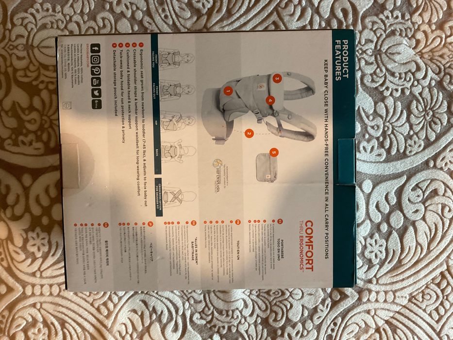 Marsúpio Ergobaby 360 carrier, novo