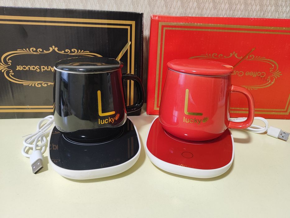 Чашка з підігрівом, чашка с подогревом, чашка подарунок, чашка подарок