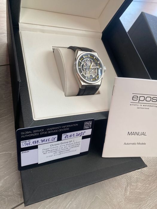 Piękny Epos 3505.139 Sportive Skeleton Black- Nowy