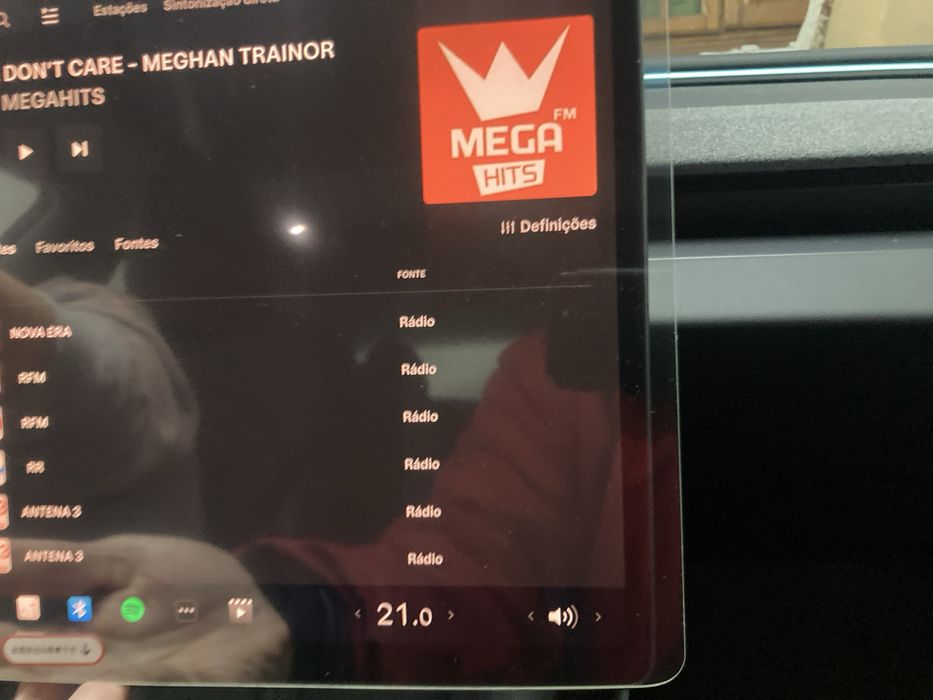 Protector de monitor Vidro temperado tesla model 3 Y