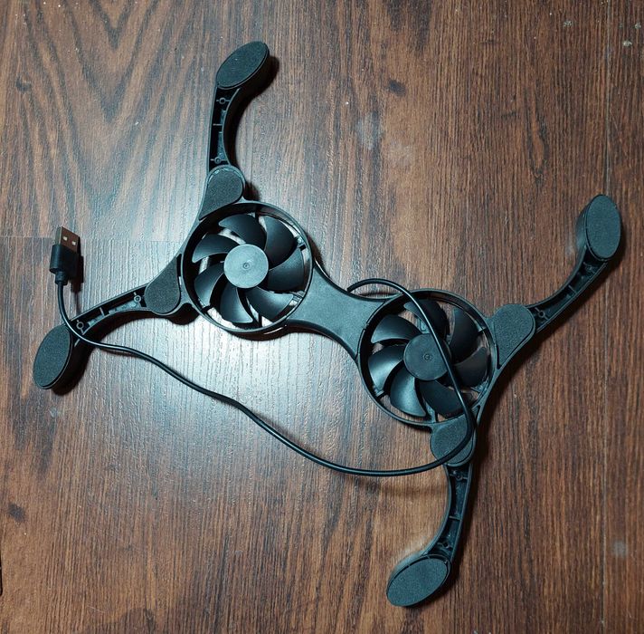 Охлаждающая раскладная подставка под ноутбук с вентиляторами 2-х