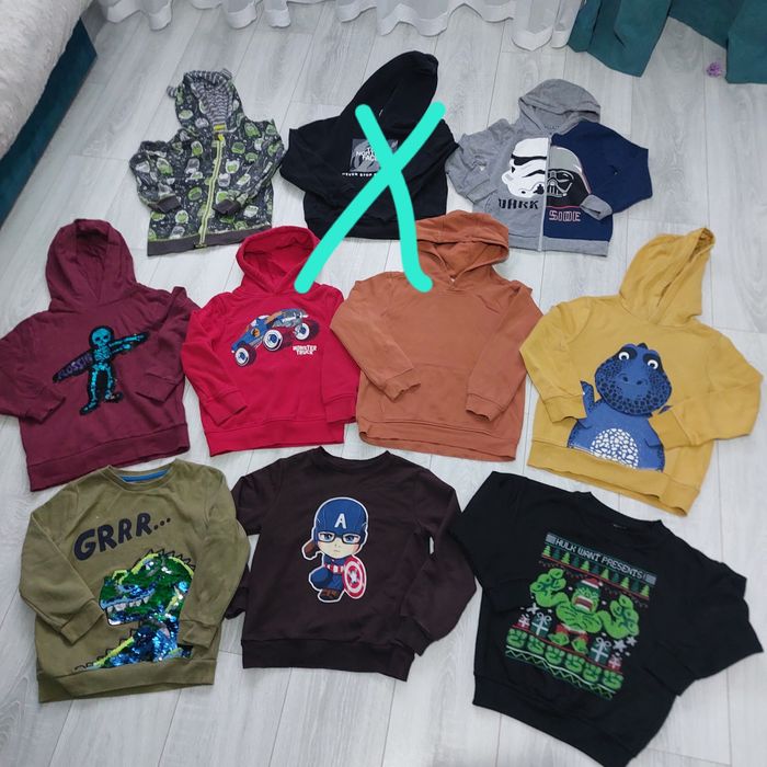 Теплі і тонкі кофти, штани  для хлопчика 6-7 років  122 розмір