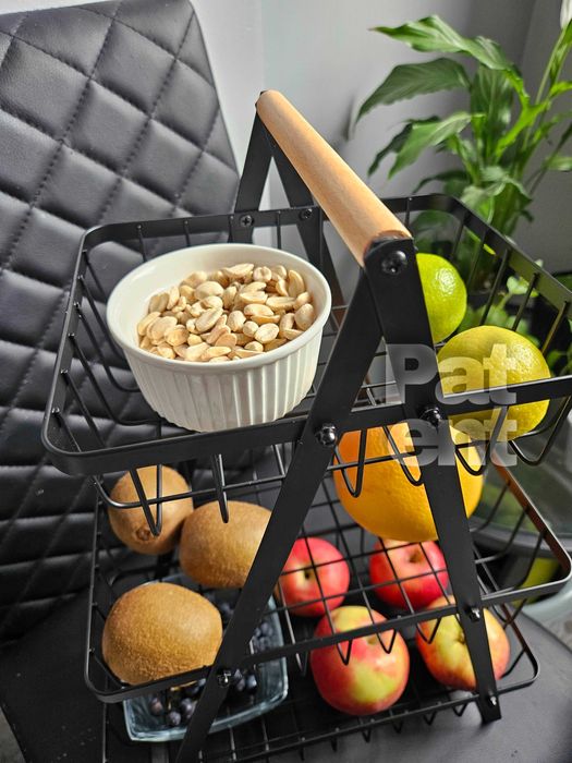 Stojak z koszykami na owoce warzywa do kuchni akcesoria 3 poziomy