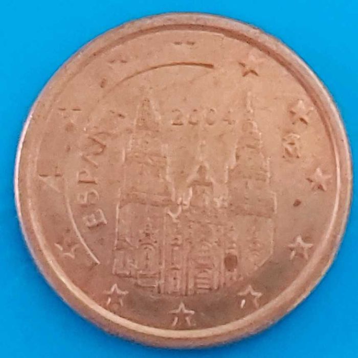 5 Cêntimos de 2004 de Espanha, Santiago de Compostela