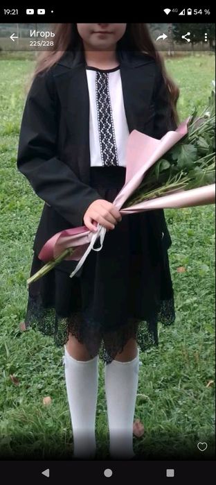 Шкільний костюм піджак брюки 8-10 р.