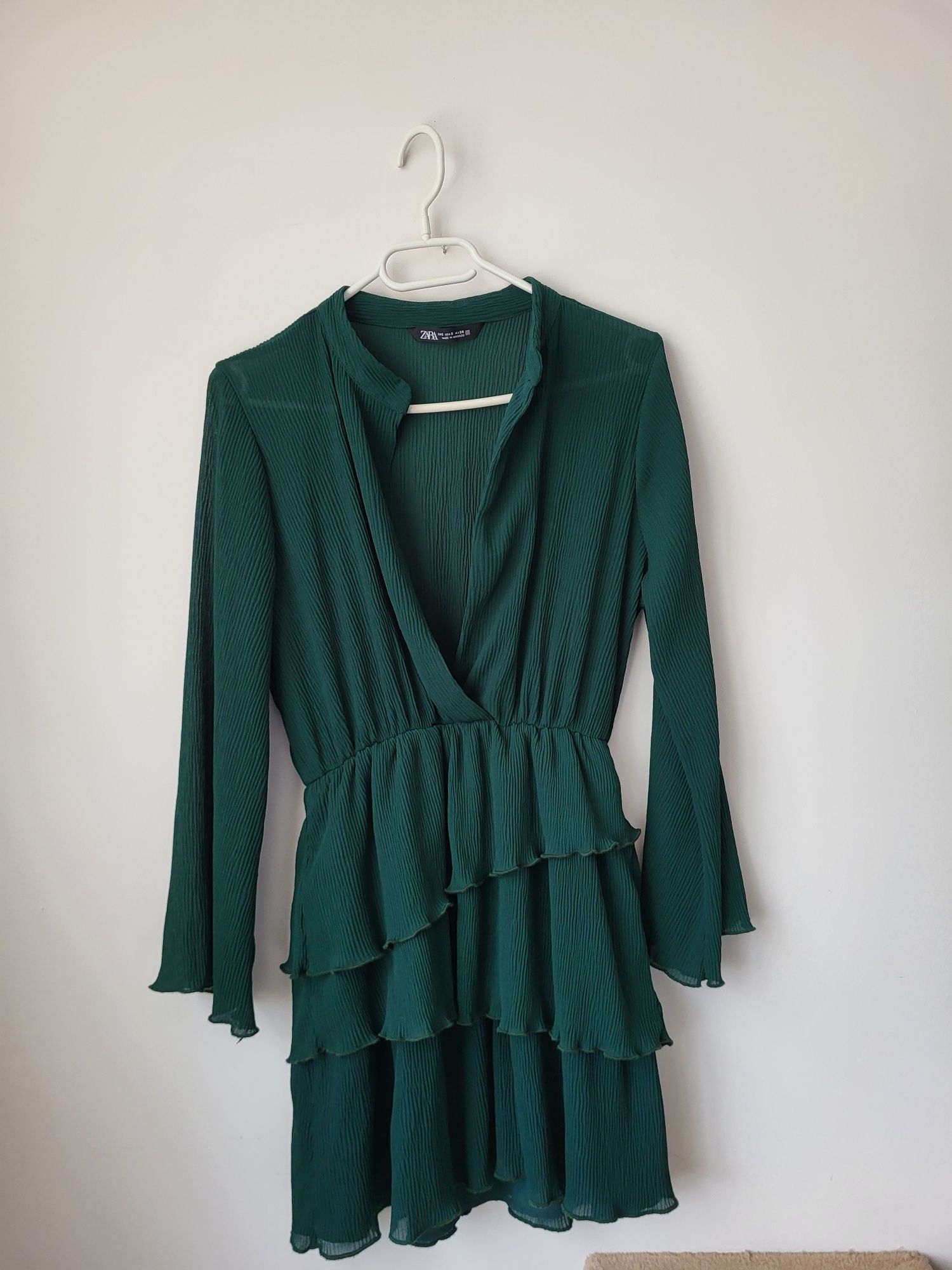 Zara s 36 sukienka butelkowa zieleń Śmieszkowo • OLX.pl