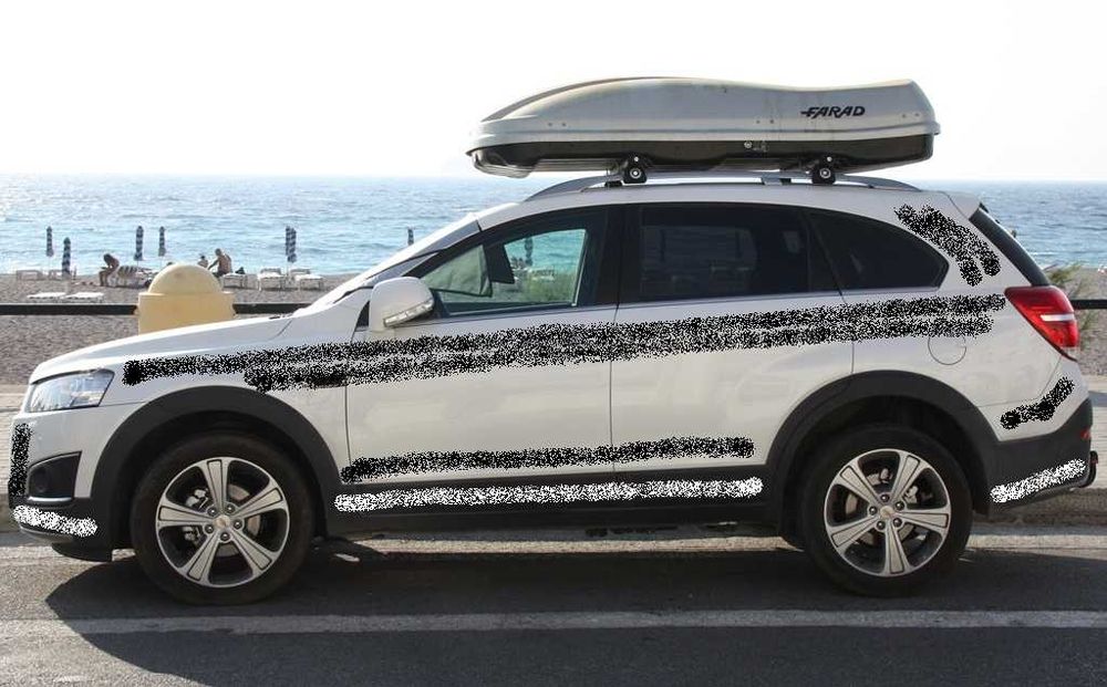 Największy box dachowy bagażnik FARAD Marlin 680 ABS 90kg CZARNY SZARY