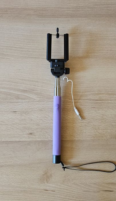 Nowy uchwyt do selfie stick fioletowy