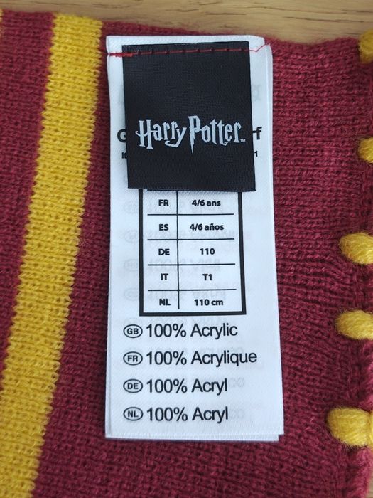 Oryginalny szalik Harry Potter Gryffindor
