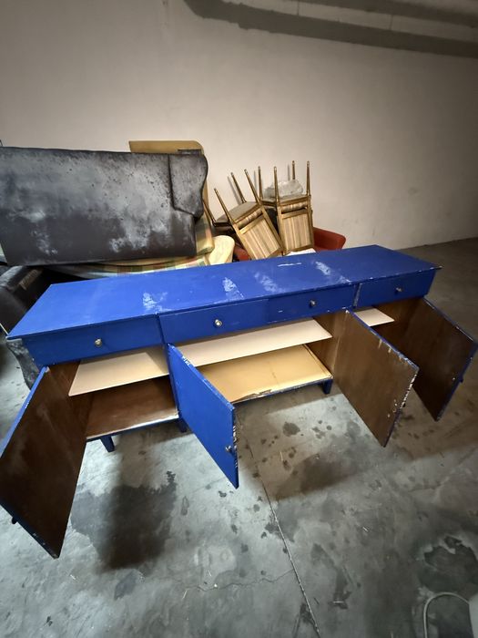 Armario de cozinha azul