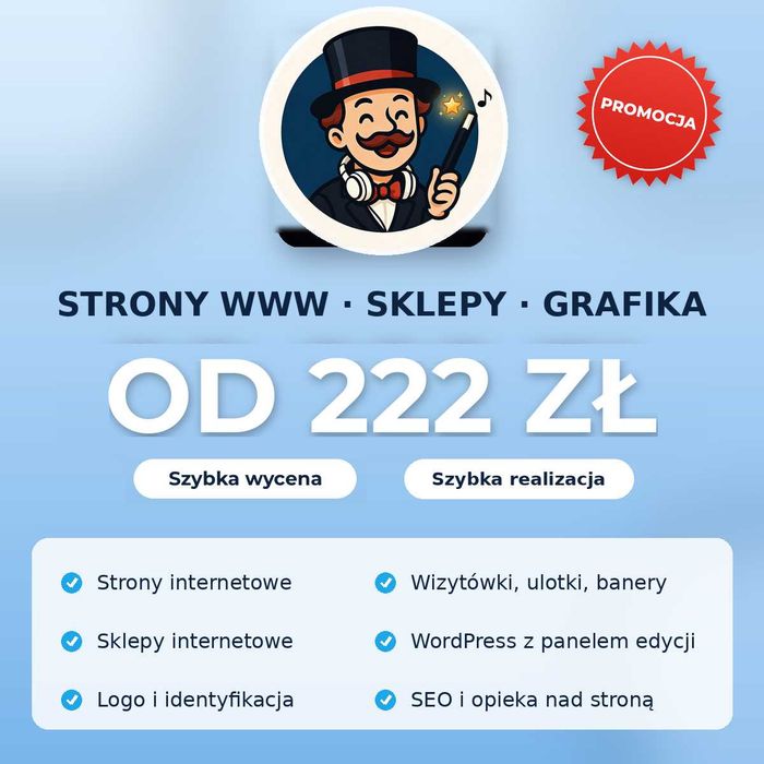 Strona internetowa, tworzenie stron www, sklep internetowy, grafika