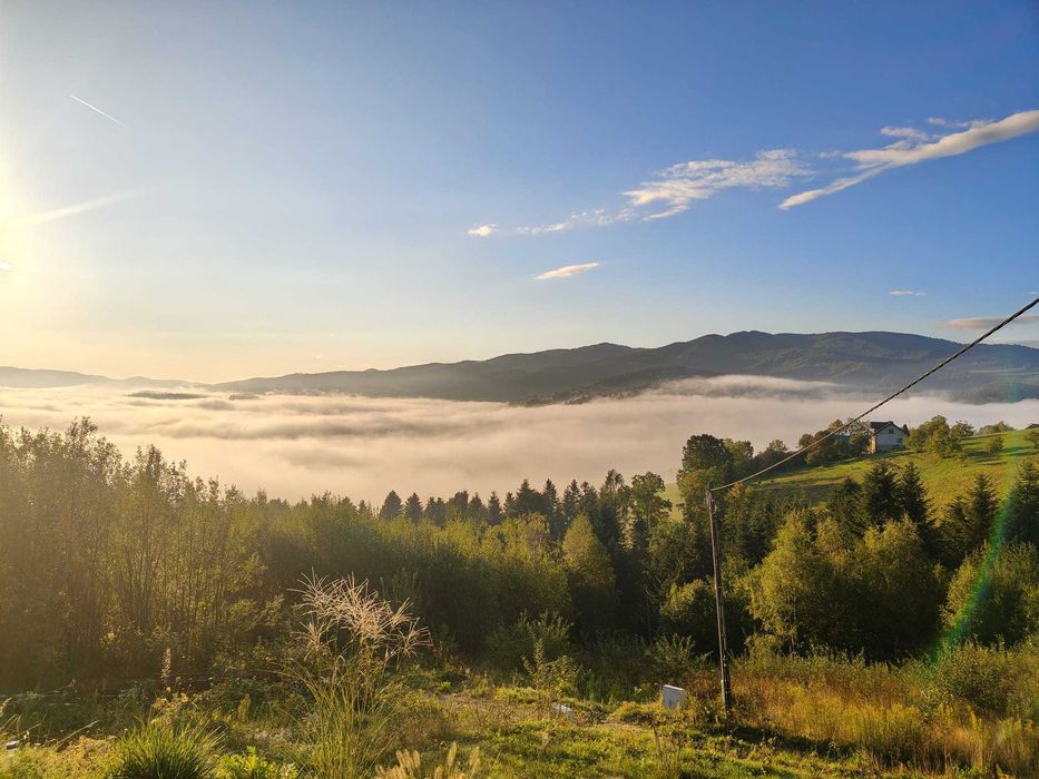 Działka budowlana z widokiem na Pieniny i Dunajec – Jazowsko