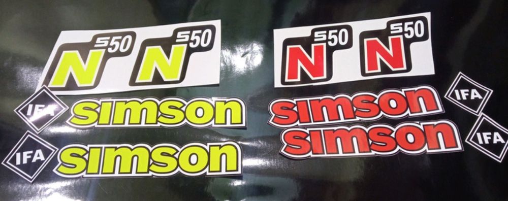 Наклейки на мотоцикл мопед скутер симсон simson b50 enduro electric 51
